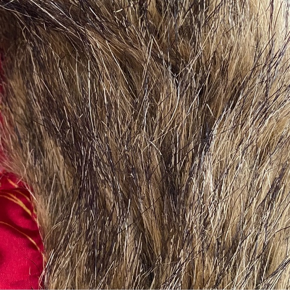 G-Unit Faux Fur Trim Hooded Long Sleeves Gold & Red Puffer Jacket Girl’s Size M - Picture 5 of 15